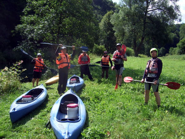 Fertig zum Paddeln auf der Wiesent - © RoRadln - Steffen Storandt