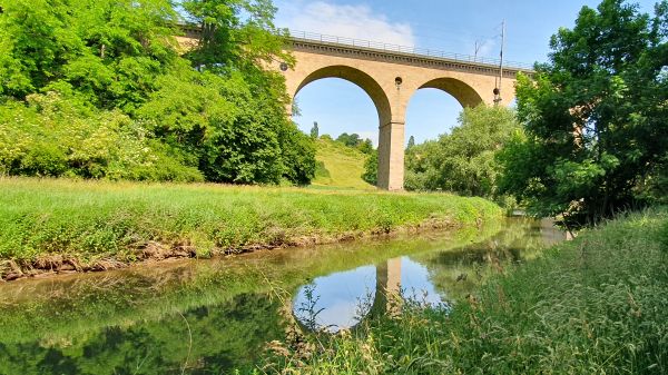 Eisenbahnbr&uuml;cke &uuml;ber die Diemel nahe Warburg - © RoRadln - Kurt Schmidt