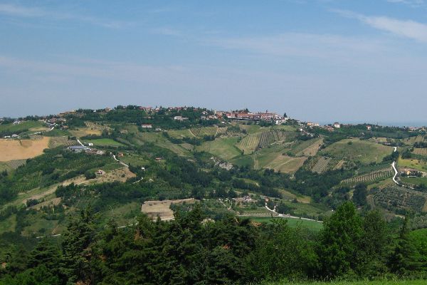 Blick auf Roncofreddo - © RoRadln - Kurt Schmidt