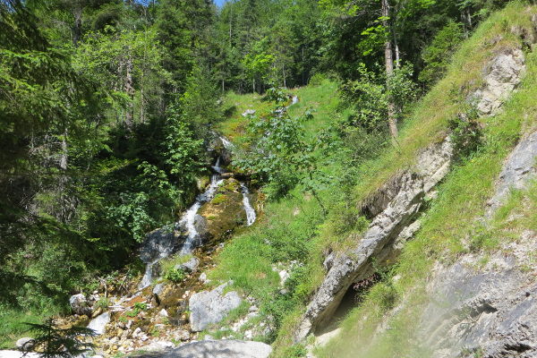 Wasserfall auf dem Weg Brandenberg - Steinberg - © RoRadln - Kurt Schmidt